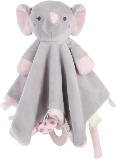 Comfortabele Knuffeldoek met Ritsel en Bel - Zacht, Wasbaar en Veilig voor Baby's - 28 x 27 cm