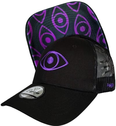 Capiche® Trucker Pet – Clean Greek Argus – Zwart – Verstelbaar met Druksluiting – Trucker Pet Mannen