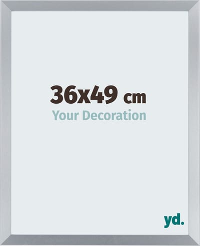 Your Decoration - Fotolijst 36x49 cm - MDF - Zilver Glans - Catania