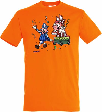 T-shirt Carnavalsoptocht | Carnaval | Carnavalskleding Dames Heren | Oranje | maat XS