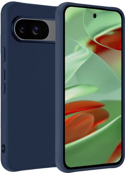 Hoesje Geschikt voor Google Pixel 10 - Sterk & Shockproof - Hoes Cover - Siliconen Case - Donkerblauw