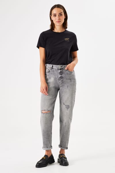 Garcia Isabella Pants Denim Medium Used Maat: W27L30 | Straight Broeken Outlet | Dames | Grijs