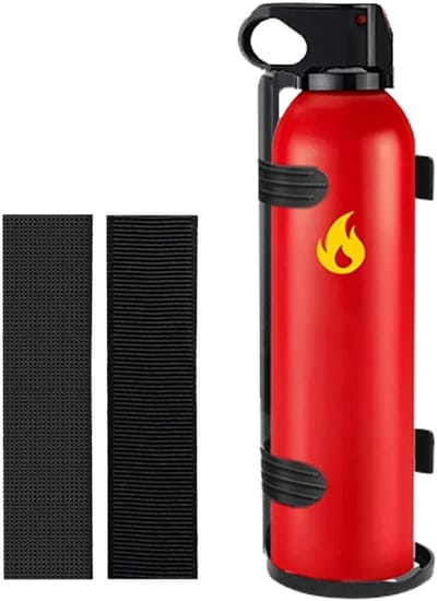 Brandblusser Houder - Blusser Bevestiging - Veilige Opslag - Flexibele Installatie - 21.6 cm - Zwart