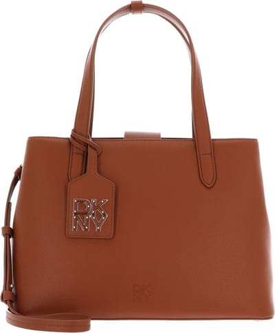 DKNY Leren Shopper Schoudertas Milan TBD Shopping Bag Cognac Terracotta