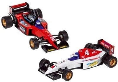 Goki - Raceauto's speelgoed set - 2x stuks - Formule 1 racewagens - van 10 cm - racing - autosport