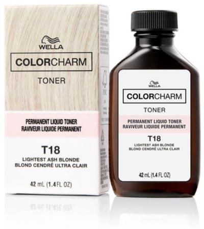 Wella Color Charm Permanent Liquid Toner - T18 Lightest Ash Blonde - Wella Toner - Haartoner - Platinablond - Platinum - Asblond - Ash Blond - Anti Geel - Anti Yellow - NIEUWE VERPAKKING