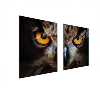 TMK ArtDeko - Snijplank - Sova Motief - 85x52 cm - Gehard Glas