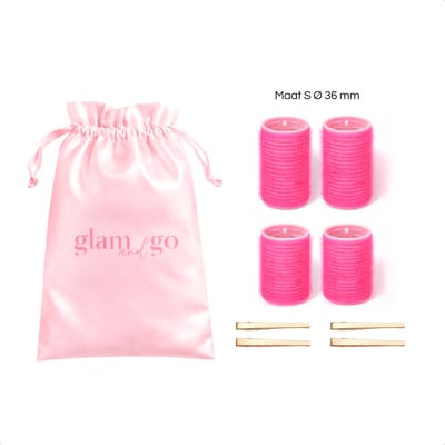 Glam and Go Krulspelden - Haarrollers en haarklemmen - Haar rollers - Kleefrollers- Hair Rollers & Clips - 36 mm