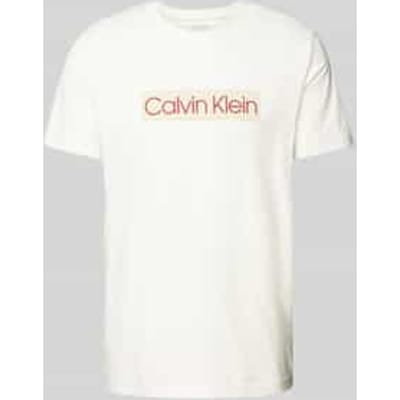T-shirt met labelprint
