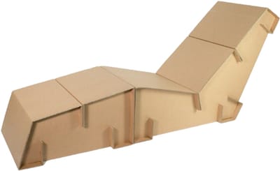 Kartonnen ligstoel - 137 x 50 x 92 cm - Kartent