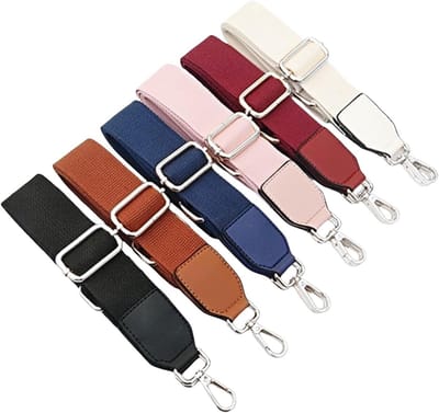 Verstelbare Schouderband voor Handtas, 3.8 cm Brede Leren Straps, Ideaal voor Crossbody DIY Accessoires, Roze en Zilver