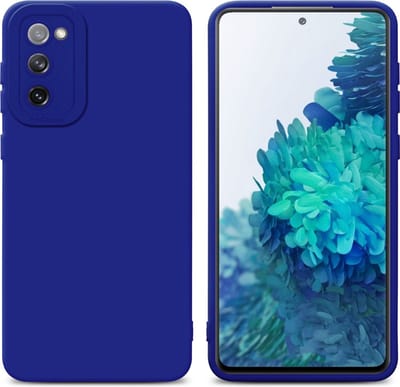 Cadorabo Hoesje geschikt voor Samsung Galaxy S20 FE in FLUID BLAUW - Beschermhoes gemaakt van flexibel TPU silicone Cover Fluid Case