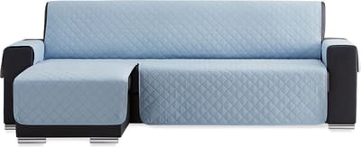 Belmarti Duo chaise-longue bankbeschermer - 200 cm - Lichtblauw