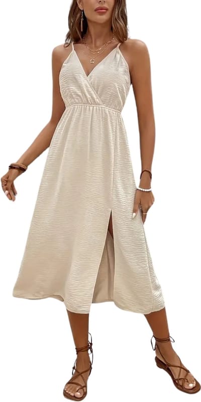 Bovista Open Rug Jurk - Backless - Body - Jurk - Shirt - Khaki - Maat M