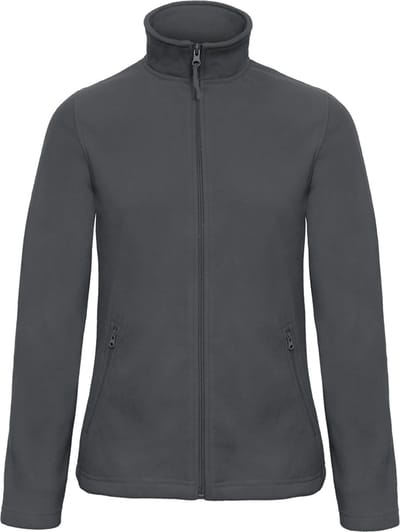 Fleecevest 'ID.501 Micro Fleece Full Zip' Dames Maat S Donkergrijs