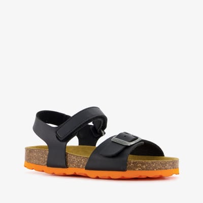 Hush Puppies jongens bio sandalen zwart oranje - Maat 26