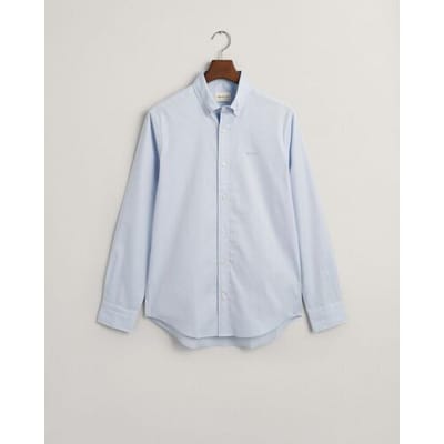 Gant Overhemd Uni Color Pinpoint Oxford Button Down Licht Blauw / male