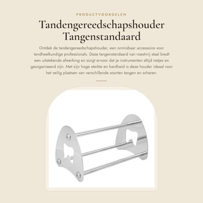 Dailygoods- Tandengereedschapshouder roestvrij staal - Tangenstandaard - Gereedschaphouder - Praktisch accessoire - Hoge sterkte - Eenvoudig te monteren - Tangenhouder