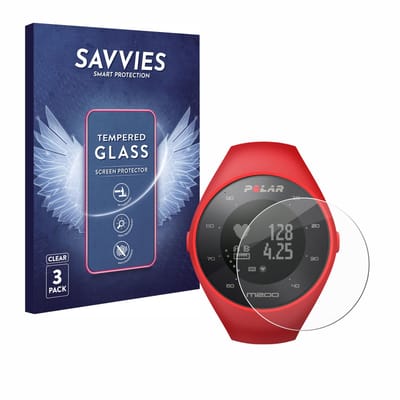Savvies - Glas Screenprotector voor Polar M200 - Gehard Beschermglas 9H 3 Stuks