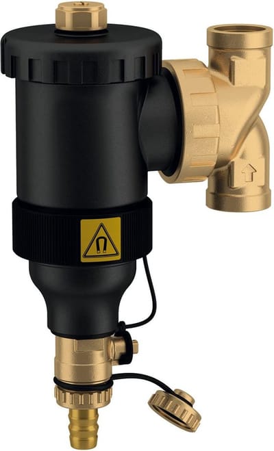 Rekx® DM9000 - Lucht-/Vuilafscheider met Magneet - 1" Binnendraad - Horizontaal en Verticale montage