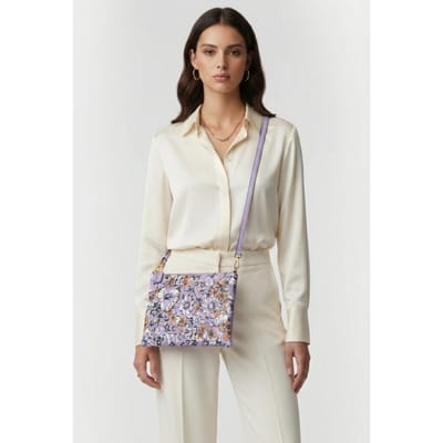 Coccinelle Best Crossbody Flower Print Multi Lavender Size: OS | Clutch Bags Outlet | Dames |