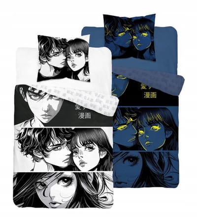 Anime Manga Beddengoed 140x200 Katoen - Lichtgevend in het Donker