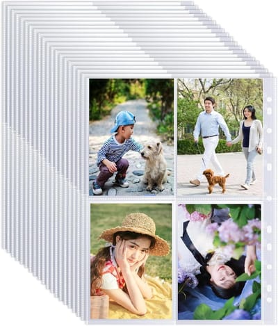 Set van 30 Transparante Kaftjes voor Foto's, Enveloppen voor A5 Postkaarten en Documenten, Bescherming en Presentatie van Foto's