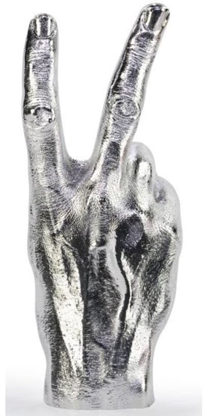 Zilver peace beeldje - Bitten Design