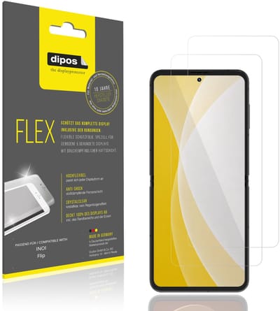 dipos – 2x Beschermfolie geschikt voor INOI Flip | 3D Full Cover Screenprotector | 100% Passend