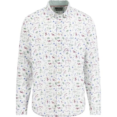 Fynch Hatton - Lange mouw overhemd - Mannen - XXL - Bordeau - Katoen - 1507-8620