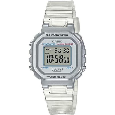 Casio VINTAGE Serie-L Digitaal Display Mode Eenvoudig Klassiek Kwarts Uurwerk Hars Band Japans en Koreaans Horloge Dameshorloge Wit LA-20WHS-7A wit