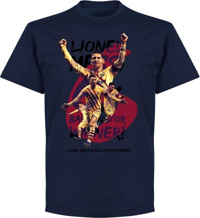 Messi Ballon D'Or 2019 T-Shirt - Navy - L