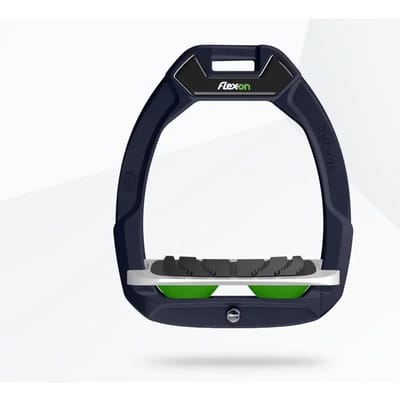 Veiligheidsstijgbeugels Paardrijden Incliné Grip Blauw/Grijs/Groen Flex-On Safe-On