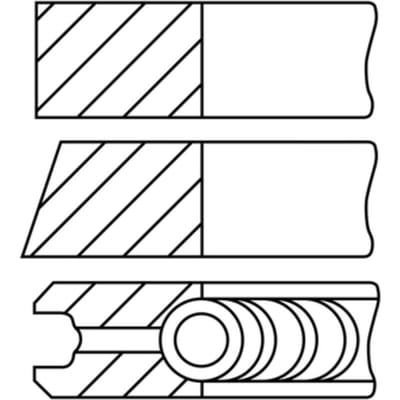 Goetze Engine Zuigerveerringset Goetze Diamant Gecoat LKZ-Ring GOETZE 08-421800-30
