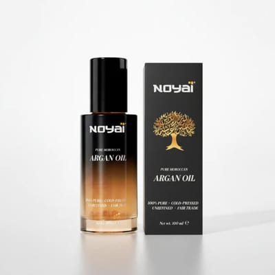 Noyai 100% Pure Marokkaanse Arganolie – Biologisch & Koudgeperst – Extra Hoog in Vitamine E – Anti-Aging & Hydraterend – Voor Stralende Huid, Glanzend Haar & Sterke Nagels (100ml)