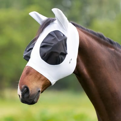 HV Polo - Vliegenmasker Nena - Met Oren - Wit - Full