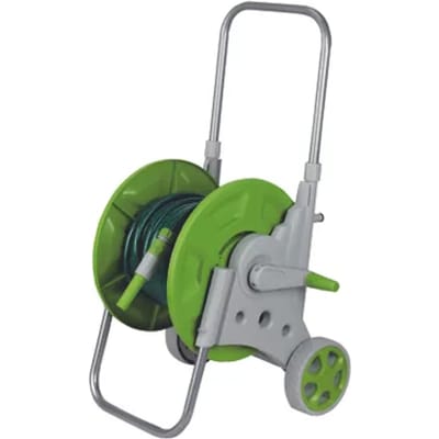 Central Park Slangenwagen + Tuinslangset Groen-grijs