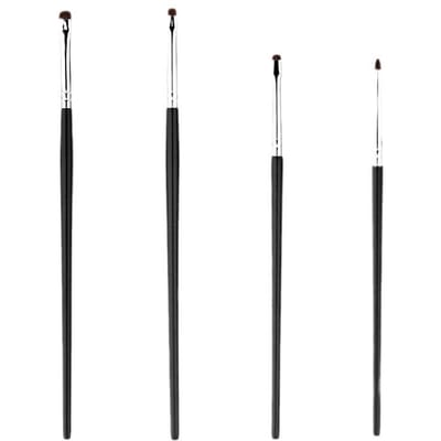 4 stuks Oogschaduwkwasten, Oog Detailkwasten, Ooglid Make-upkwast, Oog Make-upkwast, Nylon Haar Oogdetails, Mini Kwastkop Oogschaduwkwast 4PCS