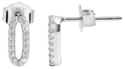 AKZENT Akzent dames oorbel "Olga" van 925 Sterlingzilver, gerhodineerd, duurzaam