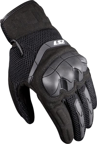 LS2 Handschoenen LS2 Kubra zwart maat L - motor handschoenen - scooter handschoenen
