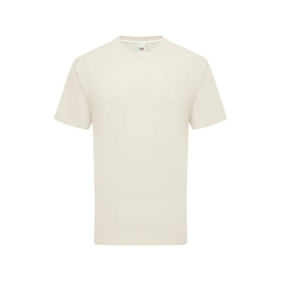 Fruit of the Loom Heren Iconic Premium Ringspun Katoen T-Shirt (Natuurlijk)