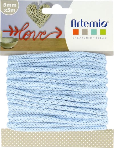 Artemio punnikdraad pastelblauw 5 m X 5 mm