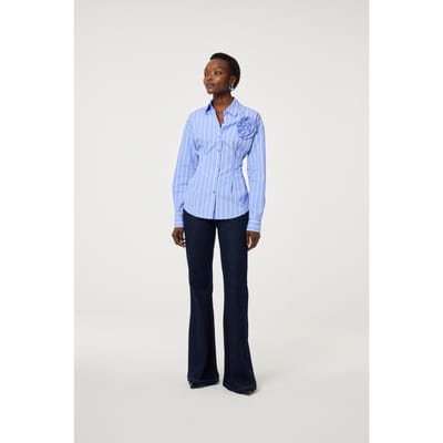 Fabienne Chapot Irina Blouse French Blue Maat: 34 | Blouses Outlet | Dames | Blauw