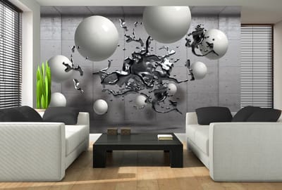 Abstract Monochrome Modern Design Photo Wallcovering
