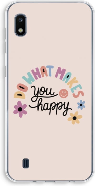 Case Company® - Hoesje geschikt voor Samsung Galaxy A10 hoesje - Happy days - Soft Cover Telefoonhoesje - Bescherming aan alle Kanten en Schermrand