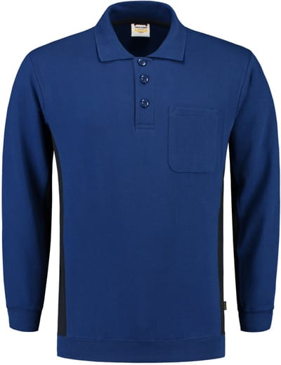 Tricorp polosweater Bi-Color - Workwear - 302001 - koningsblauw/navy - maat S
