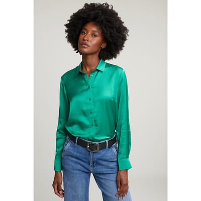 River Woods Green Classic Blouse Maat: 42 | Blouses Outlet | Dames | Groen