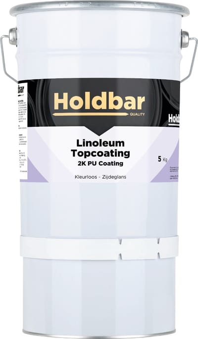Holdbar Linoleum Topcoating Zijdeglans 5 Kg - Vloerverf Glashelder - Transparant - Linoleum Verven - Krasvast - UV-bestendig - Vergeelt niet - 2 Componenten
