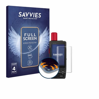 Savvies - Screenprotector voor Garmin GPSMAP H1i Plus - Folie Beschermfolie transparant volledig dekking 4 Stuks