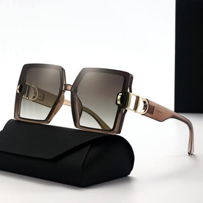 Nieuwe High-End D-Mill Zonnebril met Groot Montuur voor Dames(Ds-25022)
